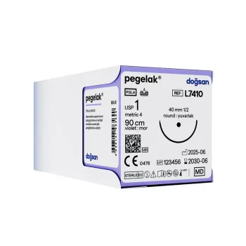Doğsan Pegalak Emilebilir Sütur 4/0 20mm 3/8 Aşağı Keskin 75 cm